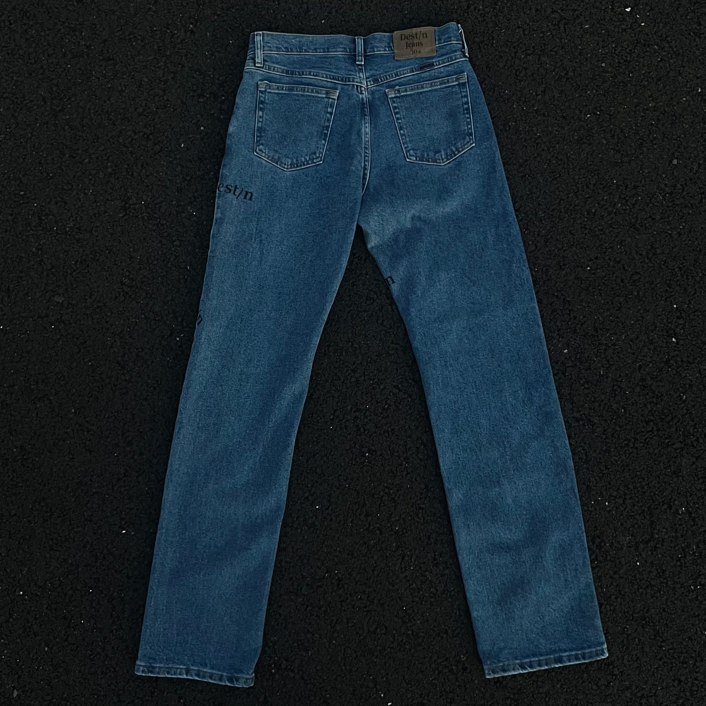 Dest/n Scattered Logo Jeans (Dark blue)